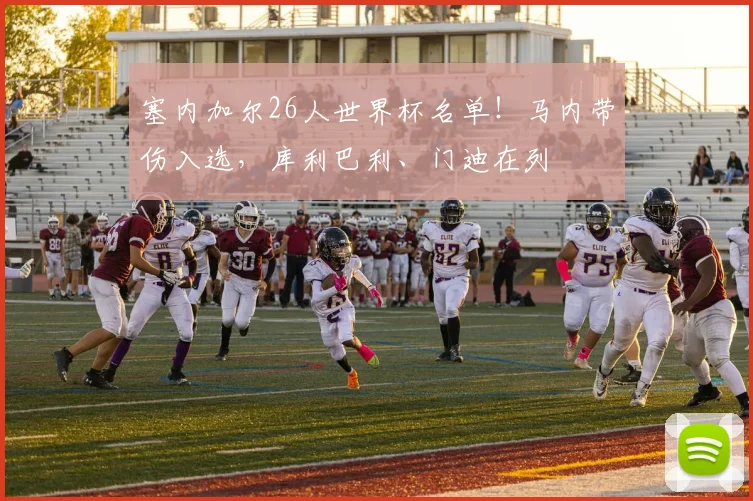 塞内加尔26人世界杯名单！马内带伤入选，库利巴利、门迪在列